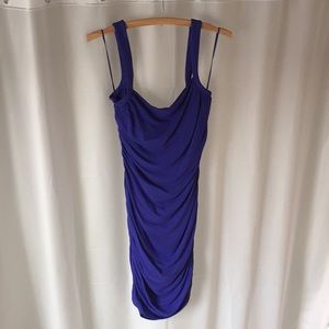 Mango Ruched Sides Dress
